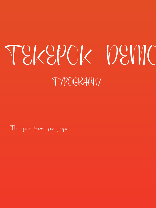Tekepok DEMO Poster