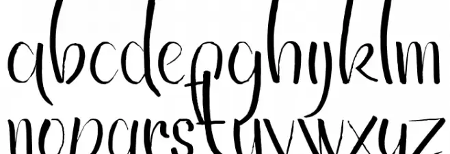 Tekepok DEMO Schriftart Kleinbuchstaben