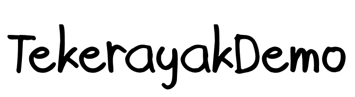 TekerayakDemo  नि: शुल्क फ़ॉन्ट्स डाउनलोड