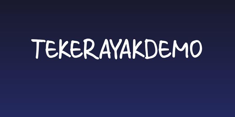 TekerayakDemo Social Header