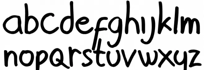 TekerayakDemo Schriftart Kleinbuchstaben