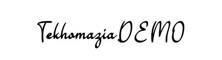 Tekhomazia DEMO  Descarca Fonturi Gratis