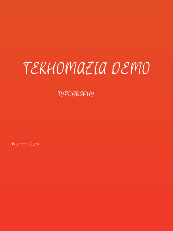 Tekhomazia DEMO Poster