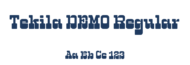 Tekila DEMO Regular Font Preview