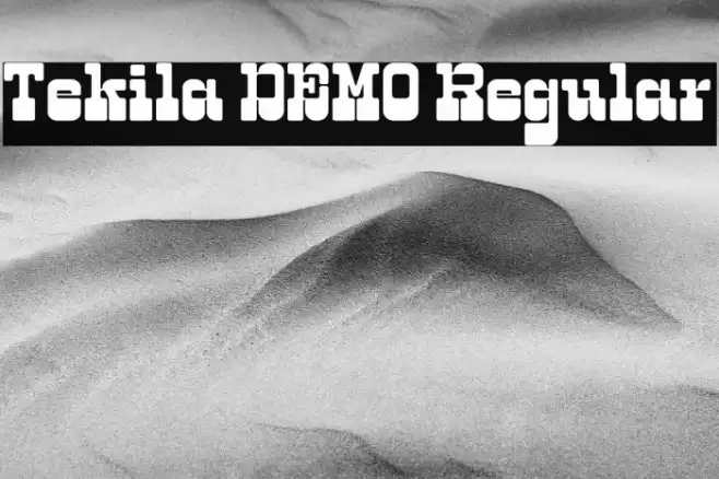Tekila DEMO Regular Caratteri examples