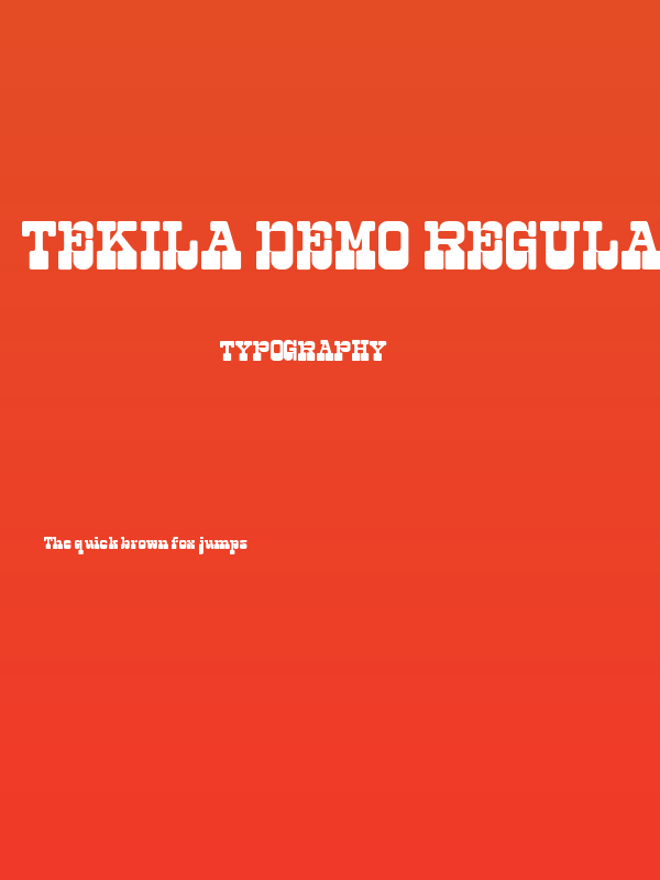 Tekila DEMO Regular Poster