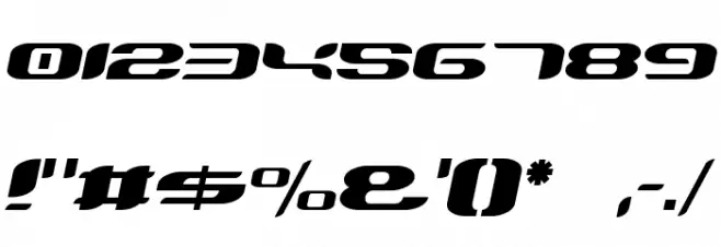 TeknikohlRemix01  Oblique Font OTHER CHARS
