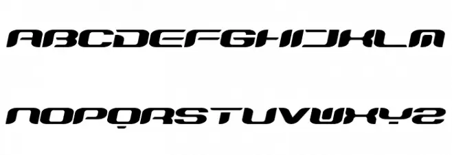 TeknikohlRemix01 Oblique Schriftart Groß