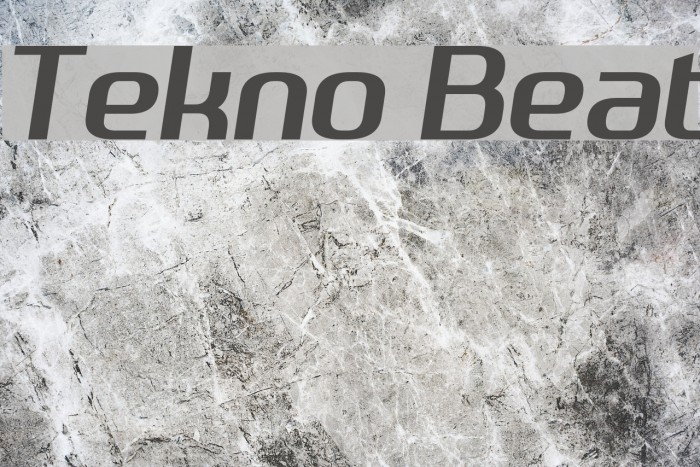 Tekno Beat Font examples