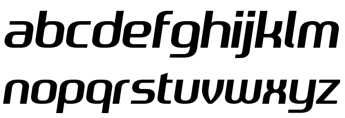 Tekno Beat Font LOWERCASE