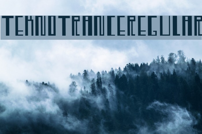 TeknoTrance-Regular Font examples