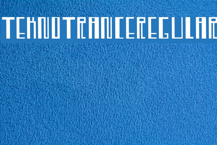 TeknoTrance-Regular Font examples