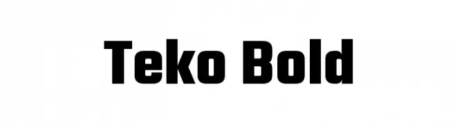 Teko Bold  Fuentes Gratis Descargar