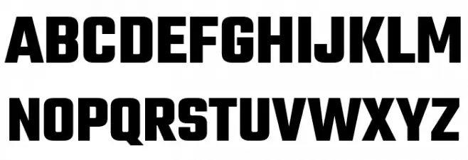 Teko Bold Font Litere mari