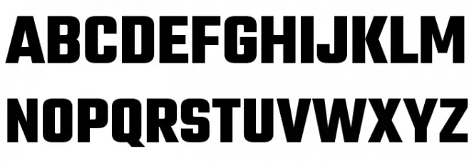 Teko Bold Schriftart Groß