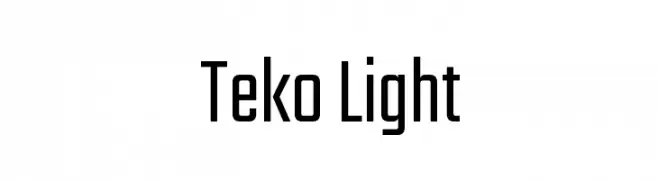 Teko Light  Fuentes Gratis Descargar