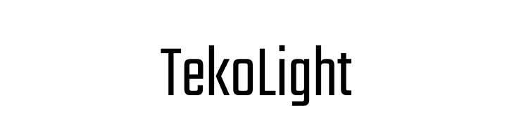 Teko Light  Free Fonts Download