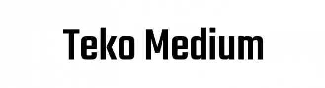 Teko Medium  Fuentes Gratis Descargar