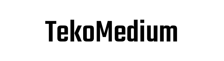 Teko Medium  Descarca Fonturi Gratis