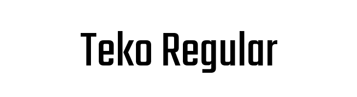 Teko Regular Font