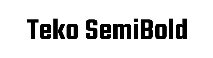 Teko SemiBold Font