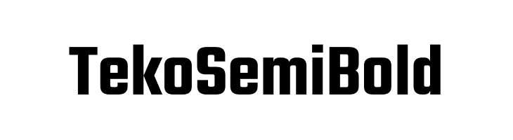 Teko SemiBold  Descarca Fonturi Gratis