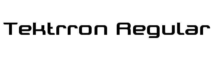 Tektrron Regular  les polices de caractères gratuit tlcharger