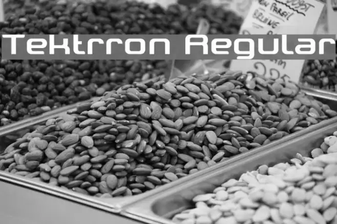 Tektrron Regular Font examples