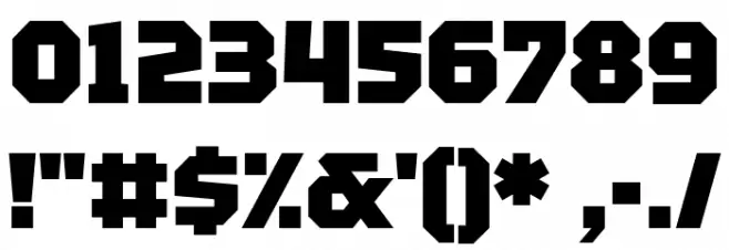 Tektur Black Font OTHER CHARS