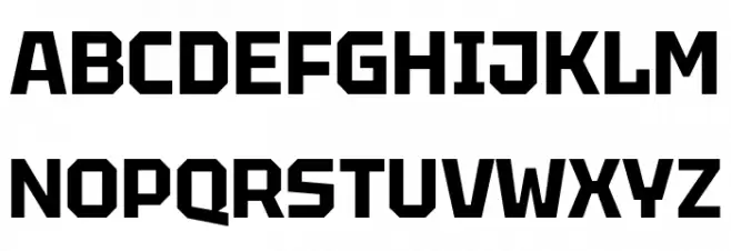 Tektur Bold Font UPPERCASE