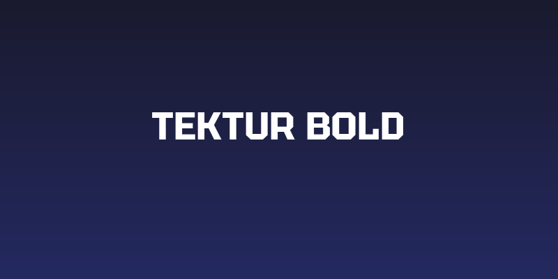 Tektur Bold Social Header