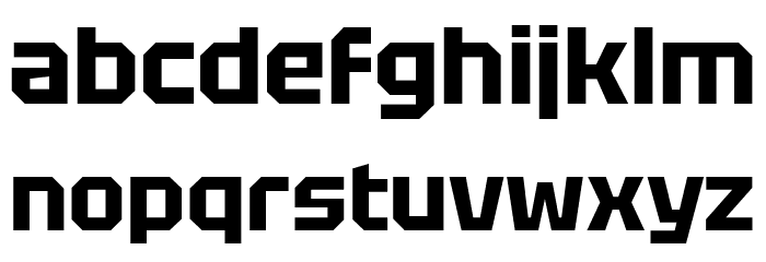 Tektur Bold Font LOWERCASE