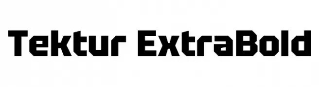 Tektur ExtraBold  フリーフォントのダウンロード