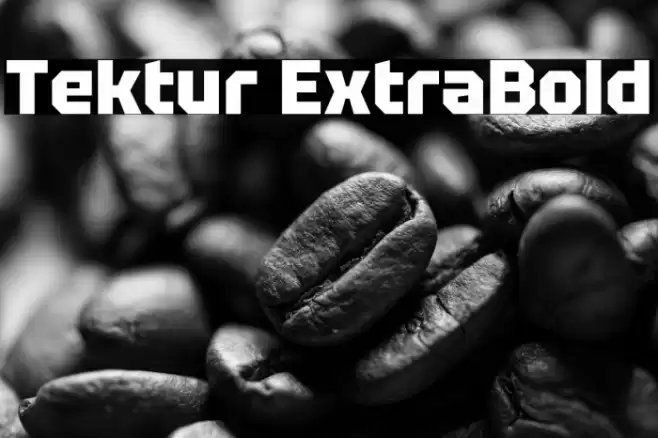 Tektur ExtraBold Font examples