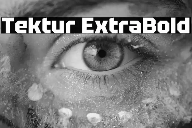 Tektur ExtraBold Font examples