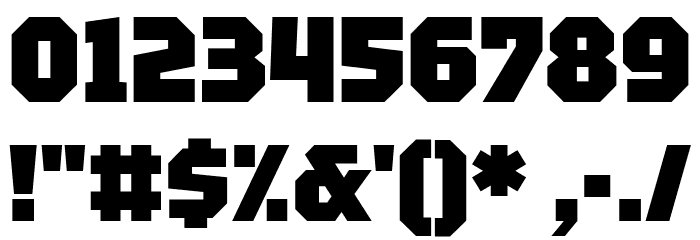 Tektur Narrow Black Font OTHER CHARS