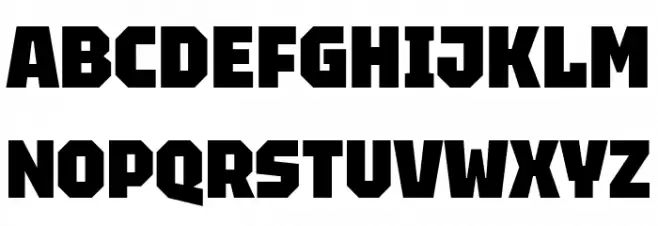 Tektur Narrow Black Polices MAJUSCULES