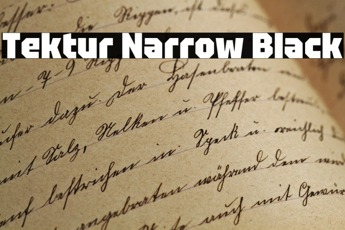 Tektur Narrow Black Example 1