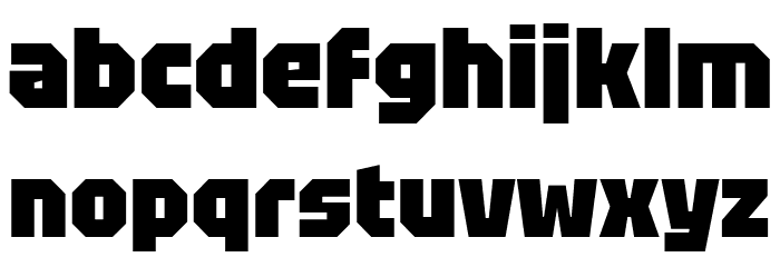 Tektur Narrow Black Font LOWERCASE