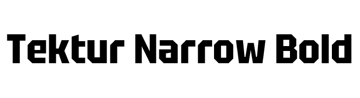 Tektur Narrow Bold  नि: शुल्क फ़ॉन्ट्स डाउनलोड