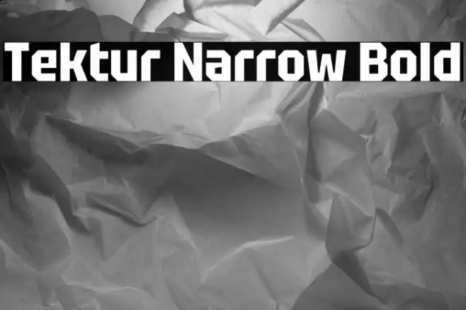 Tektur Narrow Bold Font examples