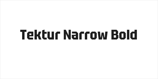 Tektur Narrow Bold Logo