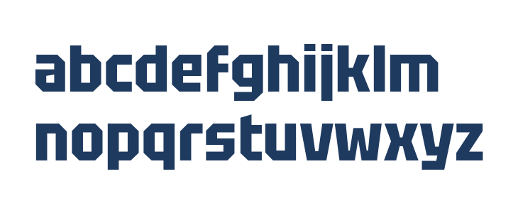 Tektur Narrow Bold Lowercase