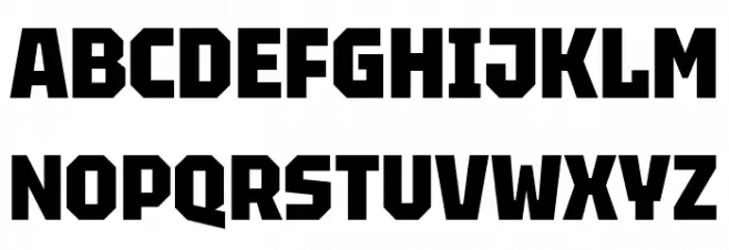 Tektur Narrow ExtraBold Шрифта ВЕРХНИЙ