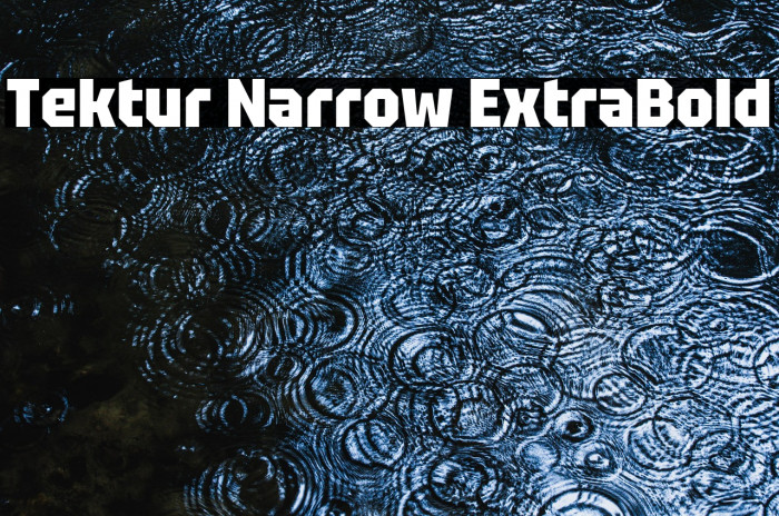 Tektur Narrow ExtraBold Example 2