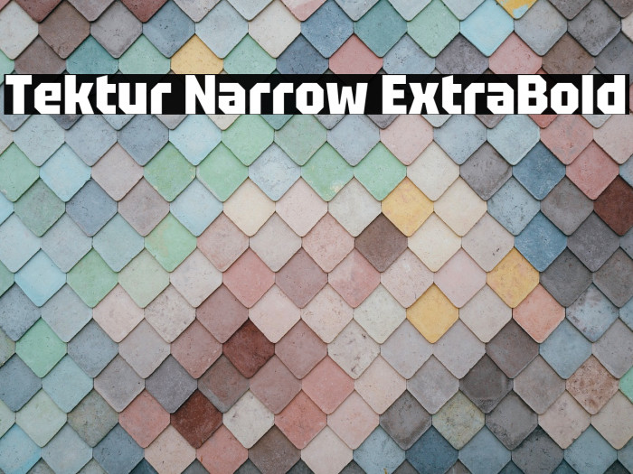 Tektur Narrow ExtraBold Example 3