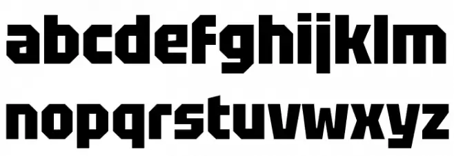 Tektur Narrow ExtraBold 字体 小写