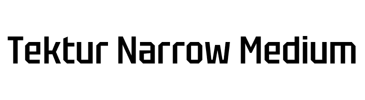 Tektur Narrow Medium  Free Fonts Download