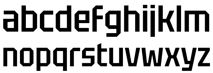 Tektur Narrow Medium Font LOWERCASE
