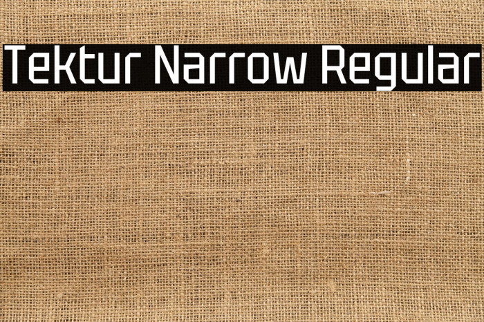 Tektur Narrow Regular Example 1